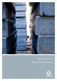 Pre-material for large-diameter pipes - Berg Steel Pipe