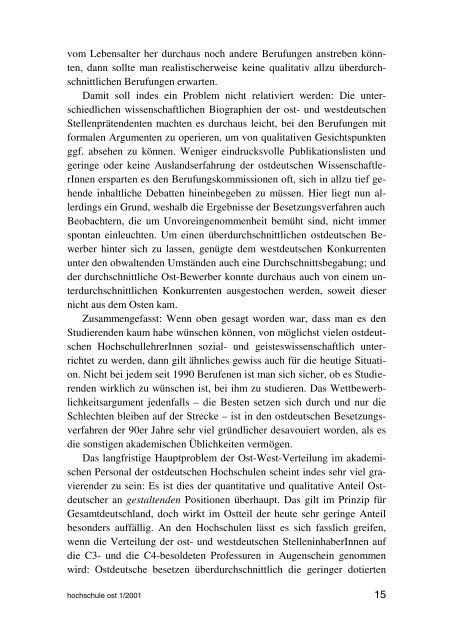 Innerdeutsche Beziehungen. Ost und West an ... - Peer Pasternack