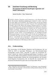 20. Zwischen Forschung und Beratung - Peer Pasternack