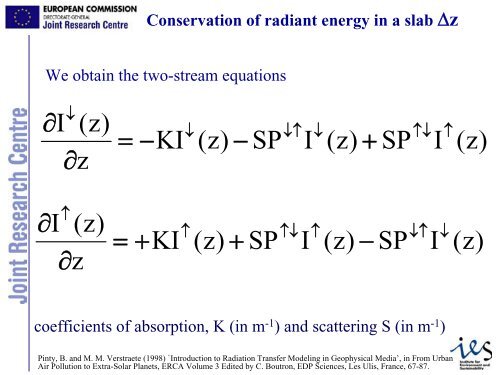 Vegetation Radiative Transfer Modelling (Nadine Gobron) - PEER