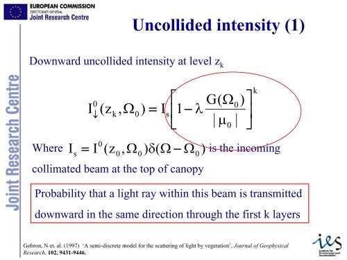 Vegetation Radiative Transfer Modelling (Nadine Gobron) - PEER