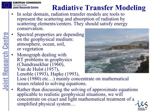 Vegetation Radiative Transfer Modelling (Nadine Gobron) - PEER