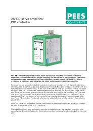AN430 servo amplifier/ PID controller - PEES COMPONENTS