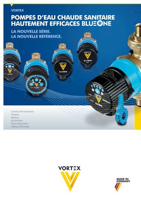 Vortex Pompe sanitaire BWZ 152/ V OT 1/ pi/èce 27430/ 2