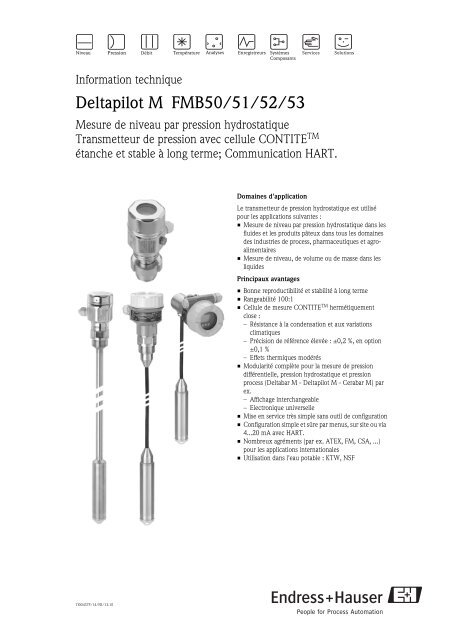 Deltapilot M FMB50/51/52/53 (Technische ... - PEI-FRANCE.com