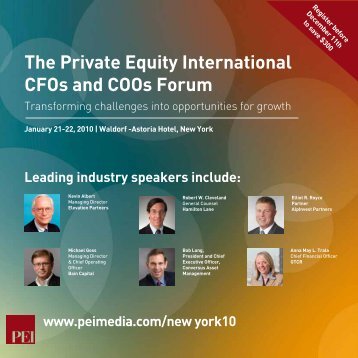 The Private Equity International CFOs and COOs Forum - PEI Media