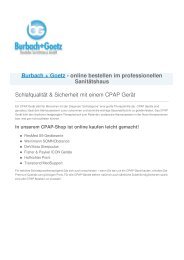 CPAP Geräte von Burbach   Geotz