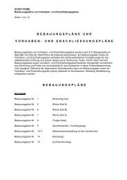 BebauungsplÃ¤ne und Vorhaben- und ErschlieÃungsplÃ¤ne - Peine