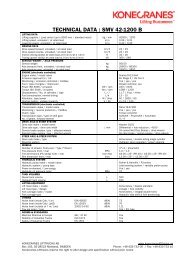 TECHNICAL DATA : SMV 42-1200 B - Peinemann