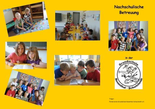 Flyer „Nachschulische Betreuung“ - Peine Marketing GmbH