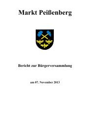 Haushalt 2013 - Markt Peissenberg