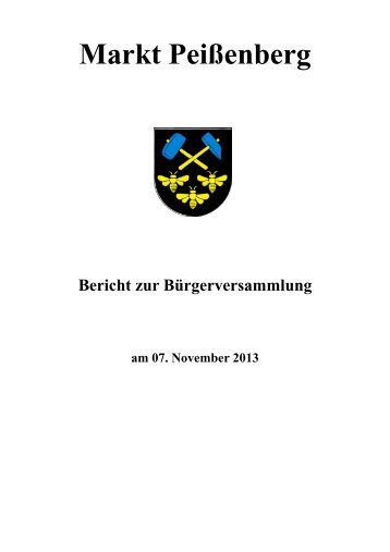 Haushalt 2013 - Markt Peissenberg