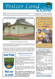 Einweihung Kinder- und Jugendclub in Drewitz ... - Amt Peitz