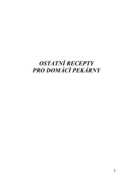 OstatnÃ­ v pekÃ¡rnÄ - DomÃ¡cÃ­ pekÃ¡rny - pekarny.unas.cz