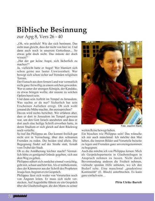 Ev. Kirchengemeinde Roth - Gemeindebrief Mai - Juli 2014