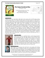 The Cajun Cornbread Boy educator's guide. - Dianne de Las Casas
