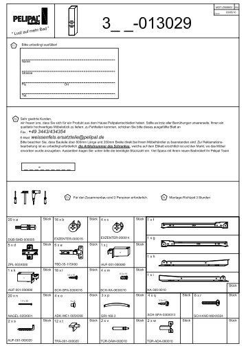 Aufbauanleitung 328 - Pelipal