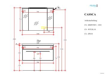 Cassca\MMWTR51-1010, WTUSL01, SPS01 - Pelipal BadmÃ¶bel