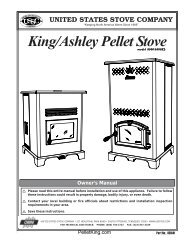 King/Ashley Pellet Stove - Wood Pellet Stoves