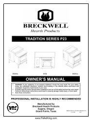 P23 2004 Manual - C-E-401 - Wood Pellet Stoves