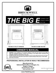 The Big E 2004 Manual - C-E-401 - Wood Pellet Stoves