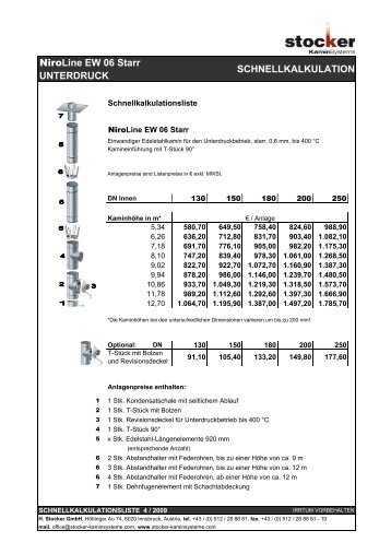 NiroLine EW 06 Starr UNTERDRUCK - Pelletshome.com