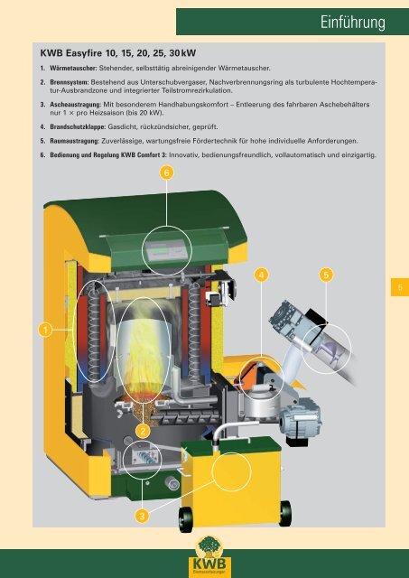 Pelletheizung KWB Easyfire 10-30 kW - Jenni Energietechnik AG