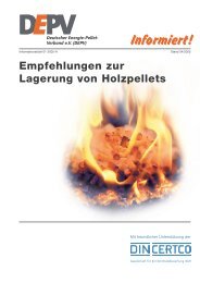 Lagerung von Holzpellets