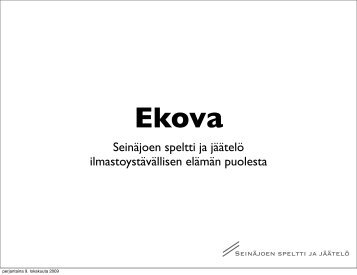 Ekova-ekovastaavien verkosto (pdf) - Peloton