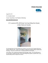 (CRL) 280 Series Top Hung Sliding - Crlaurence.com