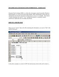 DYNAMIC DATA EXCHANGE USING WORD/EXCEL – MADE EASY