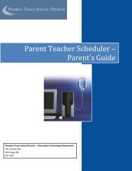 Parent's Guide - Pembina Trails School Division