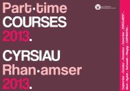 Part-time Courses for Winter 2013/14 - Pembrokeshire College