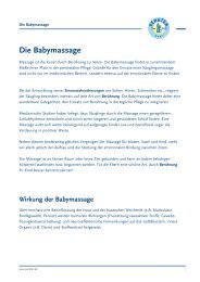 Die Babymassage - Penaten