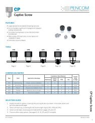 Captive Screw - Pencom