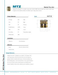 Molded Thru Zert - Inserts for Plastics - Pencom