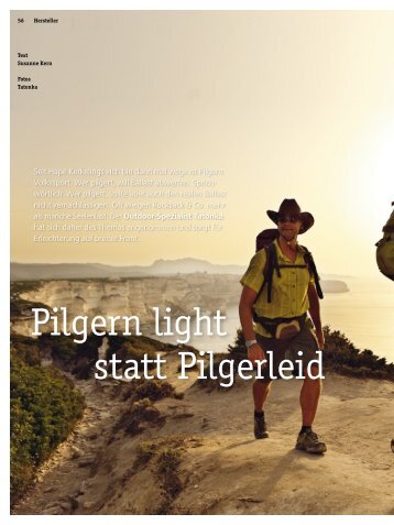 Druckversion mit Packliste: Pilgern light statt Pilgerleid - 4-Seasons.de