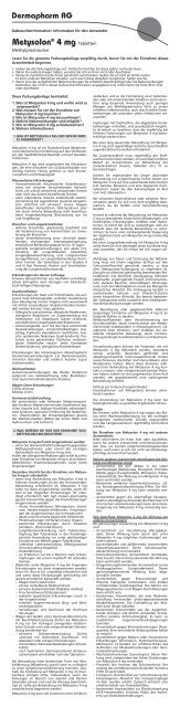 Metysolon® 4 mg - Dermapharm AG Arzneimittel