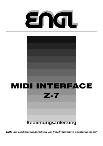 MIDI INTERFACE Z-7 - Engl