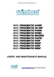 Frigomatic installation manual - Penguin Marine Refrigeration Ltd