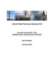 SOUTH WESTERN DEANERY - South West Peninsula Deanery