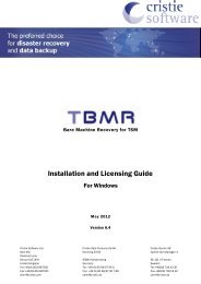 2 TBMR Installation and Removal - Cristie Data Products GmbH