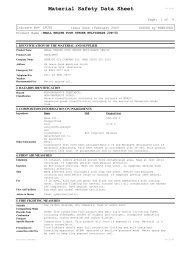 material safety data sheet - Penrite