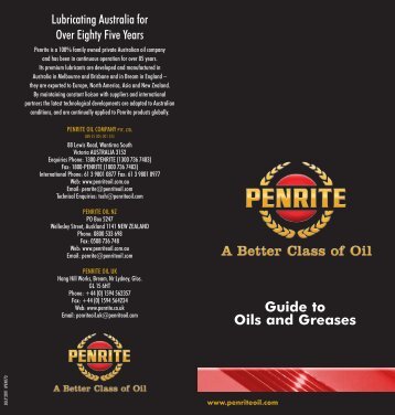 Guide to Oils and Greases July 2011.pdf - Penrite