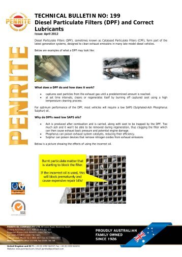 199 Diesel Particulate Filters - Penrite