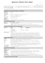 Material Safety Data Sheet - Penrite