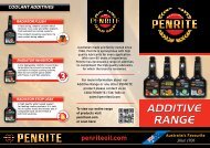 ADDITIVE RANGE ADDITIVE RANGE - Penrite