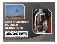 MX Rear Shock (Custom Axis) - Penske Racing Shocks