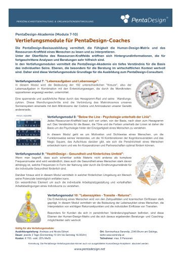 PentaDesign Vertiefungsmodule (PDF)