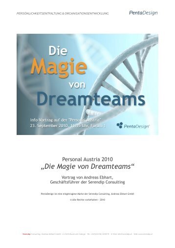 Die Magie von Dreamteams - Vortrag Personal ... - PentaDesign